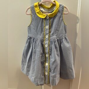 Adorable Mini Boden Seersucker Dress Size 3-4yr